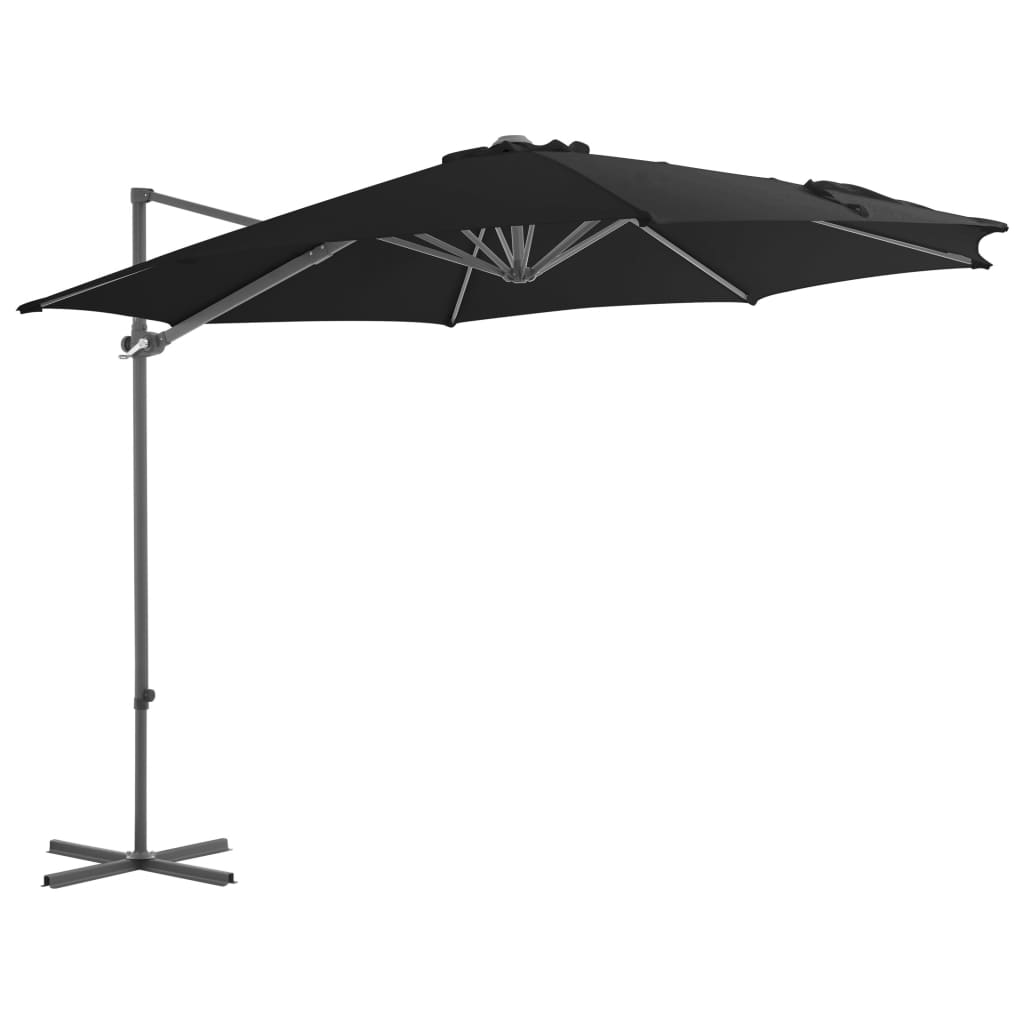 Zweefparasol met stalen paal 250x250 cm terracottakleurig