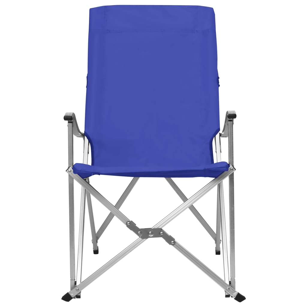 Campingstoelen inklapbaar 2 st blauw