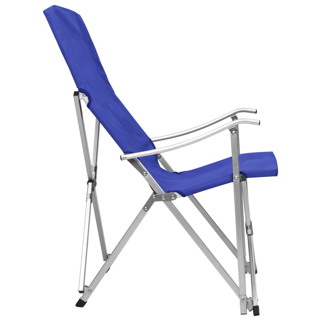 Campingstoelen inklapbaar 2 st blauw