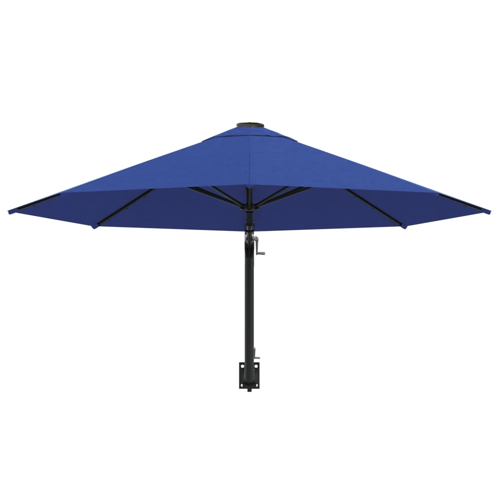 Wandparasol met metalen paal 300 cm terracottakleurig