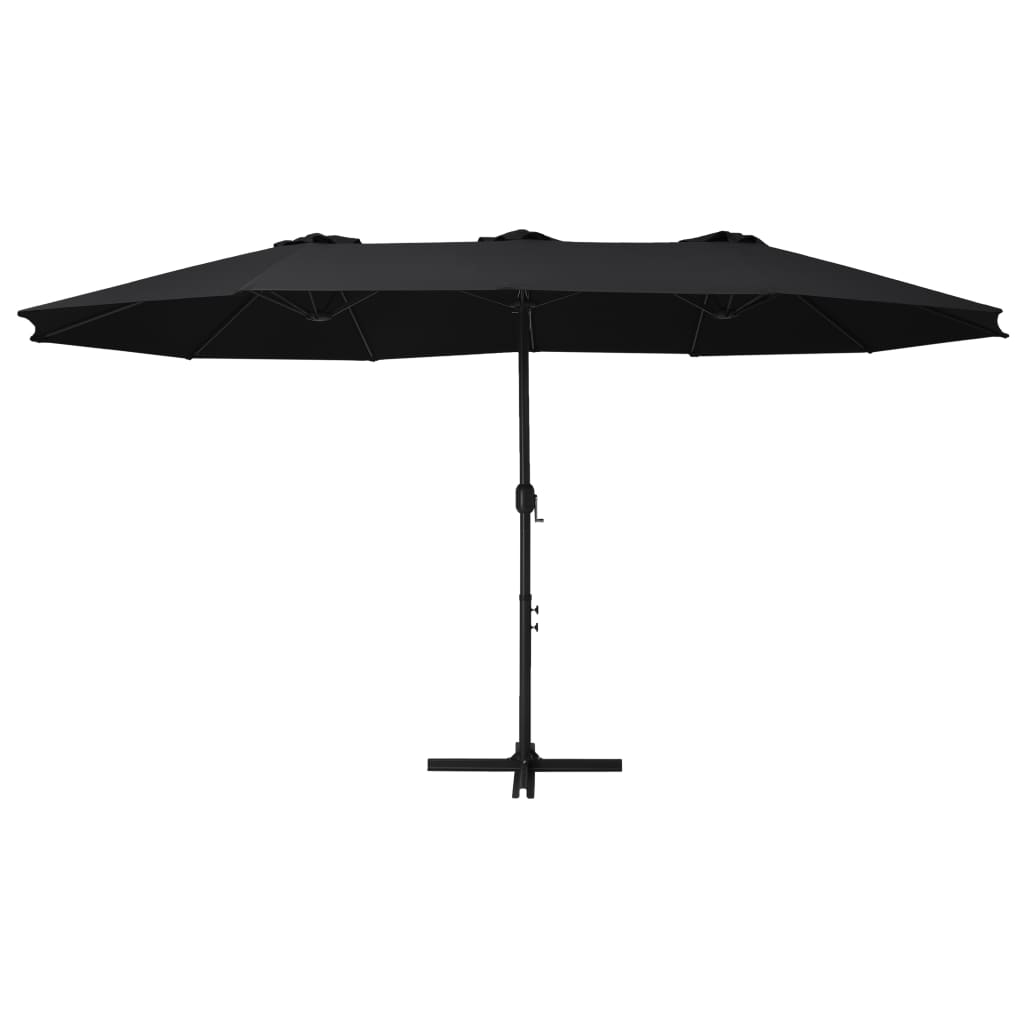 Parasol met aluminium paal 460x270 cm