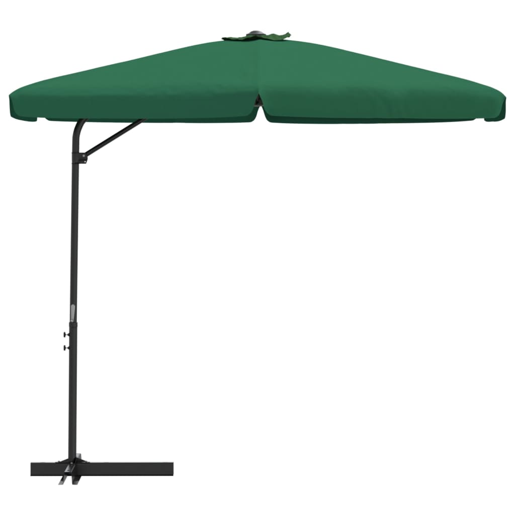 Parasol met stalen paal 300 cm azuurblauw