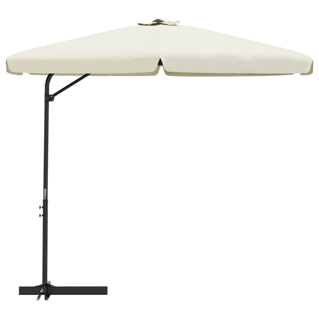 Parasol met stalen paal 300 cm azuurblauw