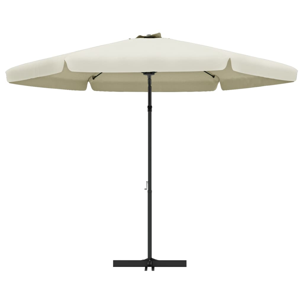 Parasol met stalen paal 300 cm azuurblauw