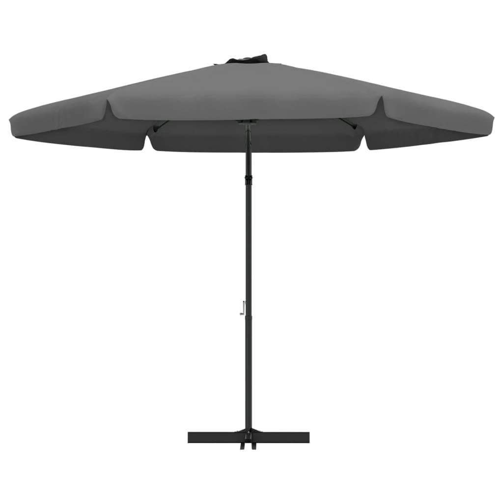 Parasol met stalen paal 300 cm azuurblauw