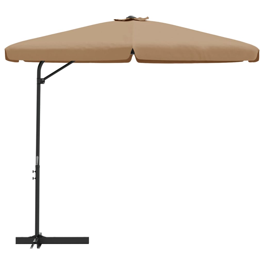 Parasol met stalen paal 300 cm azuurblauw