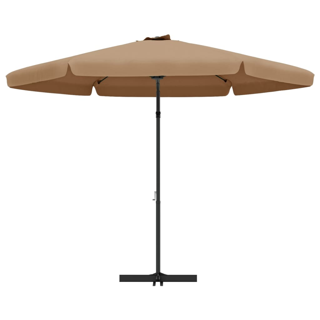 Parasol met stalen paal 300 cm azuurblauw