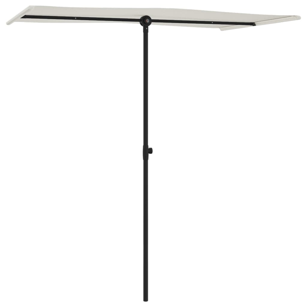 Parasol met aluminium paal 180x110 cm