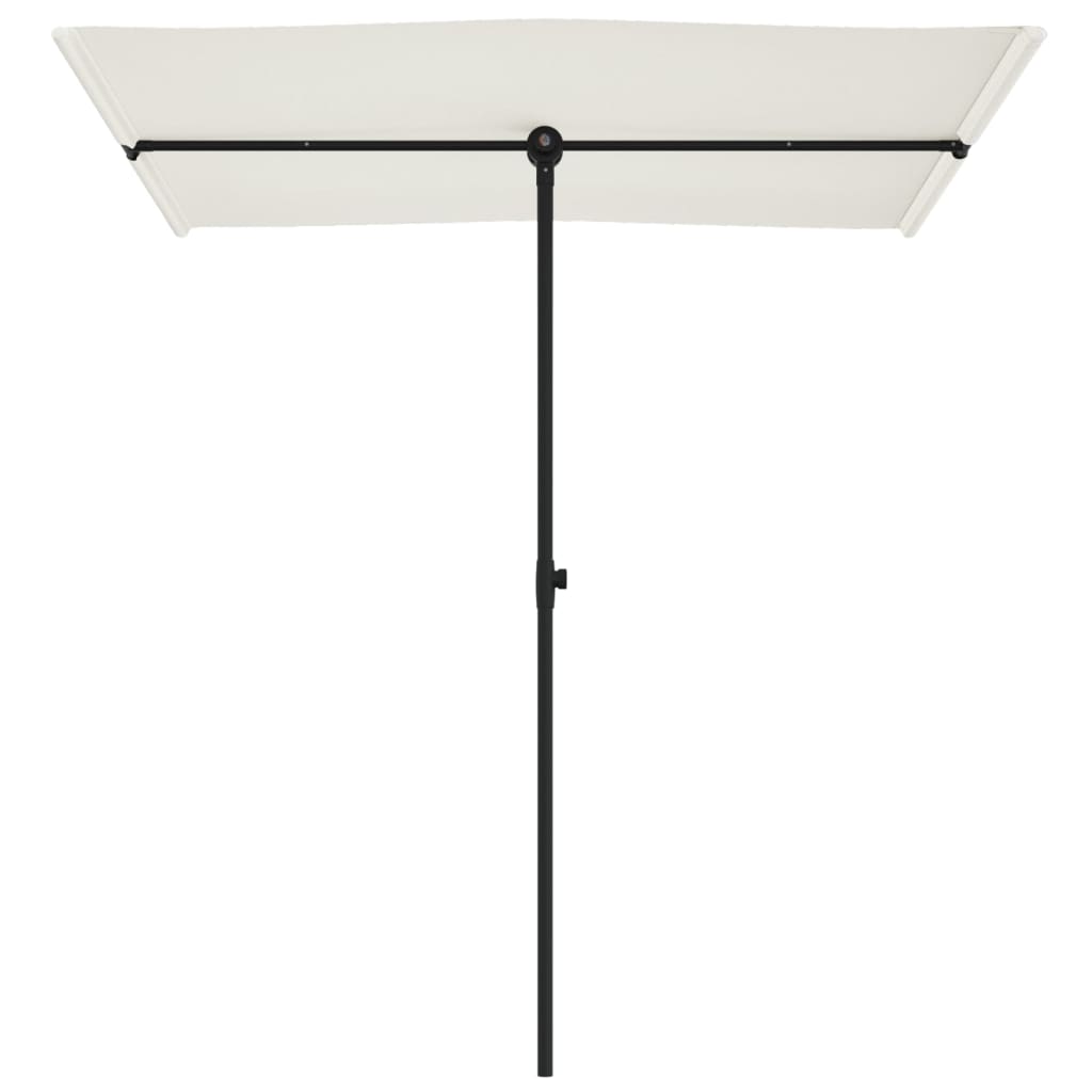 Parasol met aluminium paal 2x1,5 m