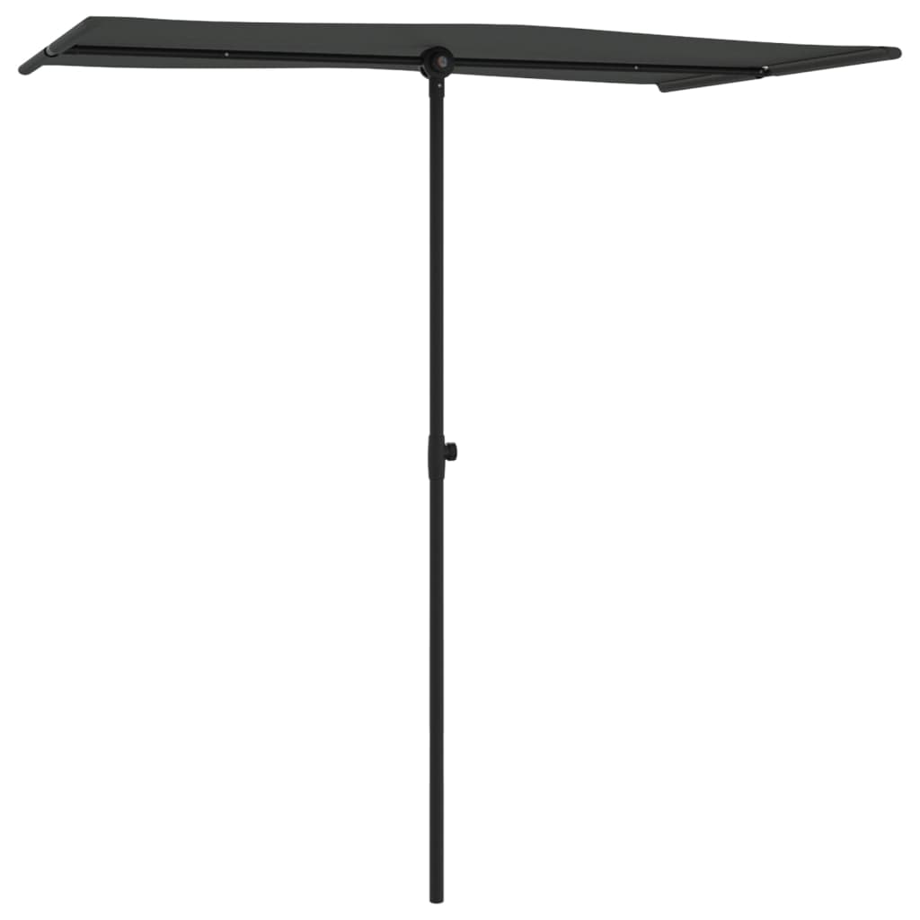 Parasol met aluminium paal 180x110 cm