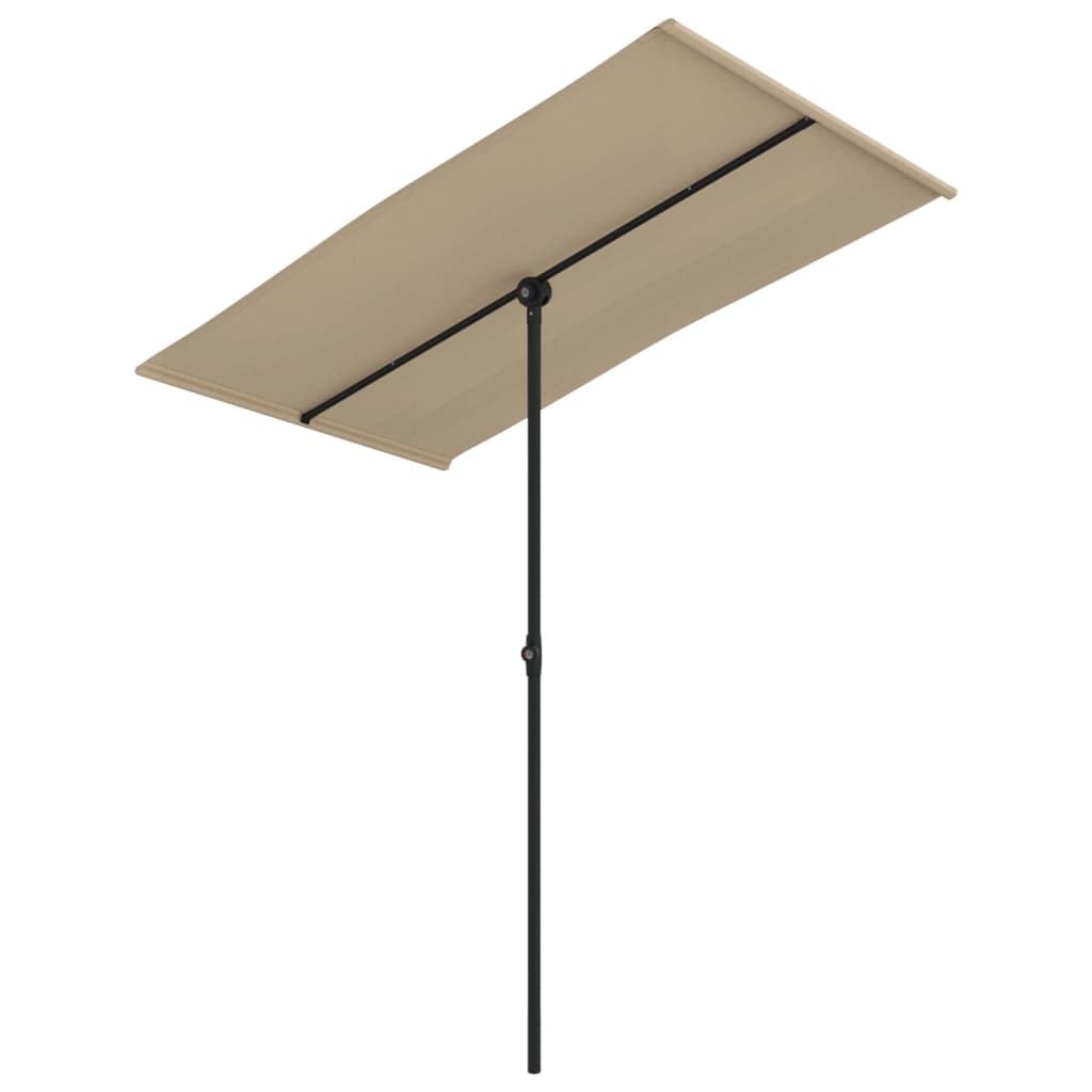 Parasol met aluminium paal 180x110 cm