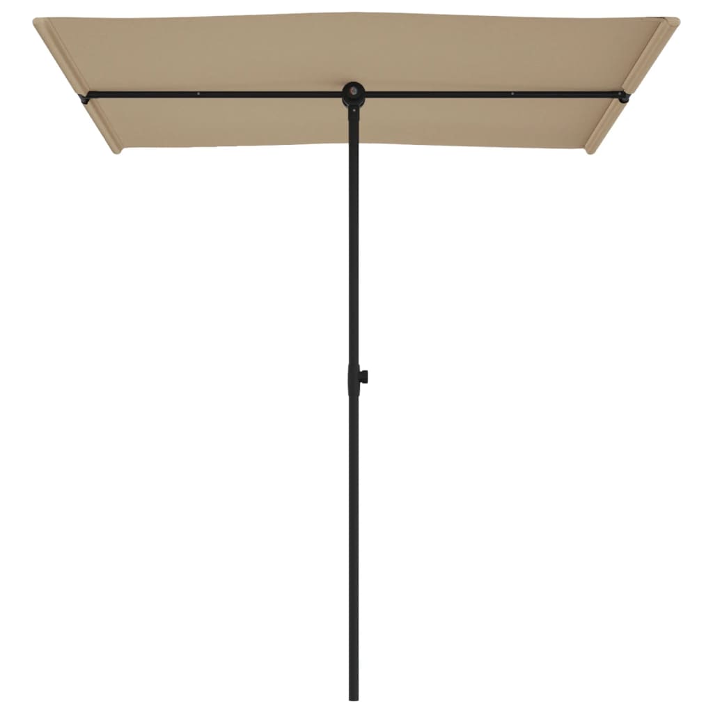 Parasol met aluminium paal 2x1,5 m