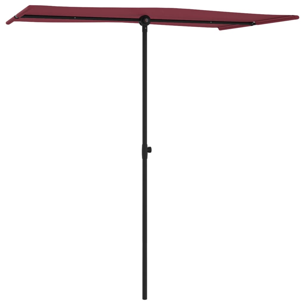 Parasol met aluminium paal 180x110 cm