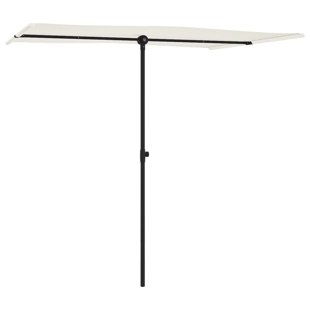 Parasol met aluminium paal 180x110 cm