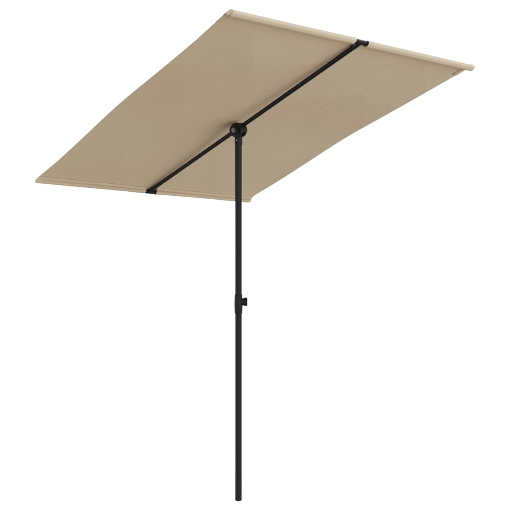 Parasol met aluminium paal 2x1,5 m