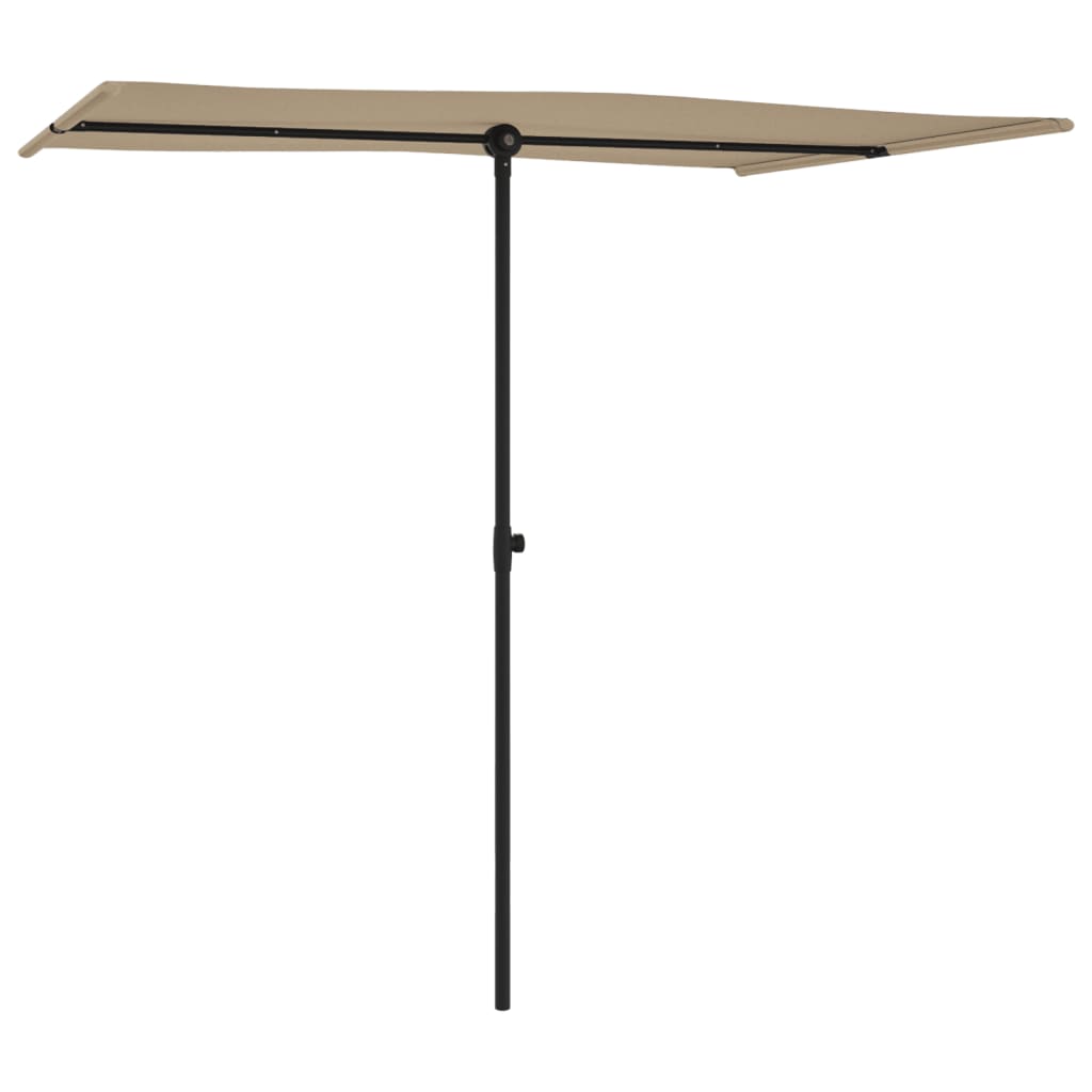 Parasol met aluminium paal 180x110 cm