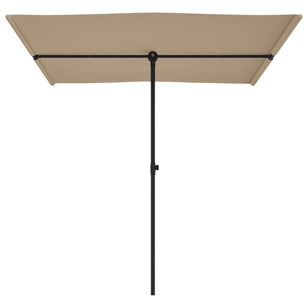 Parasol met aluminium paal 2x1,5 m