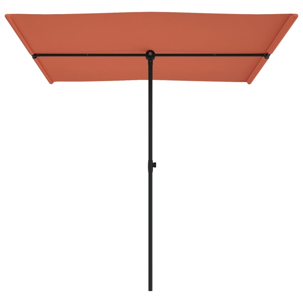 Parasol met aluminium paal 180x110 cm