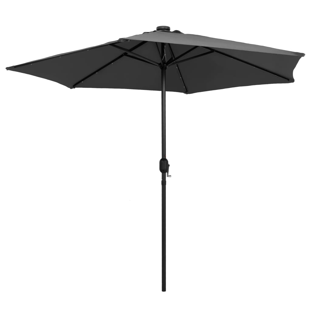 Parasol met LED-verlichting en aluminium paal 270 cm