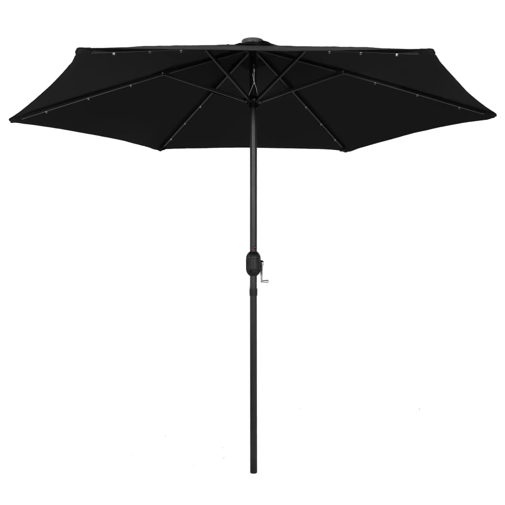 Parasol met LED-verlichting en aluminium paal 270 cm