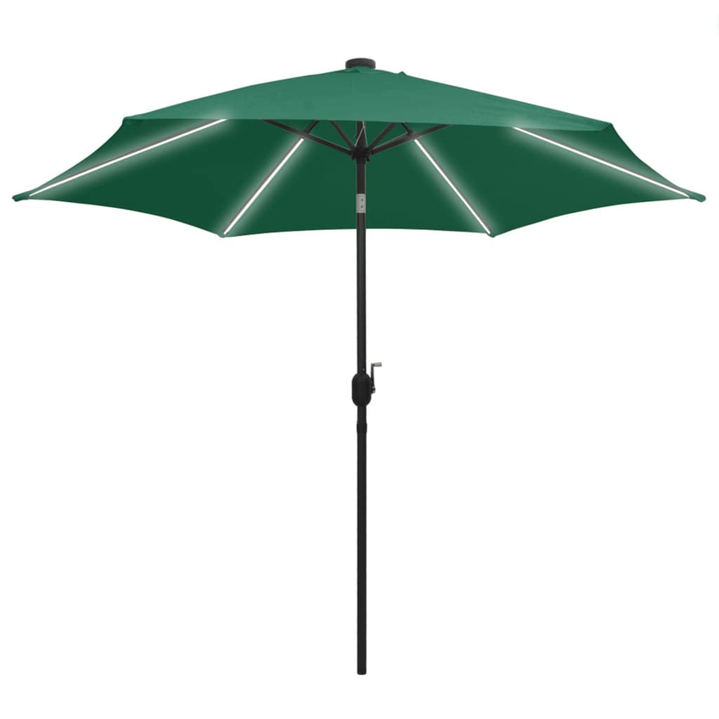 Parasol met LED-verlichting en aluminium paal 300 cm