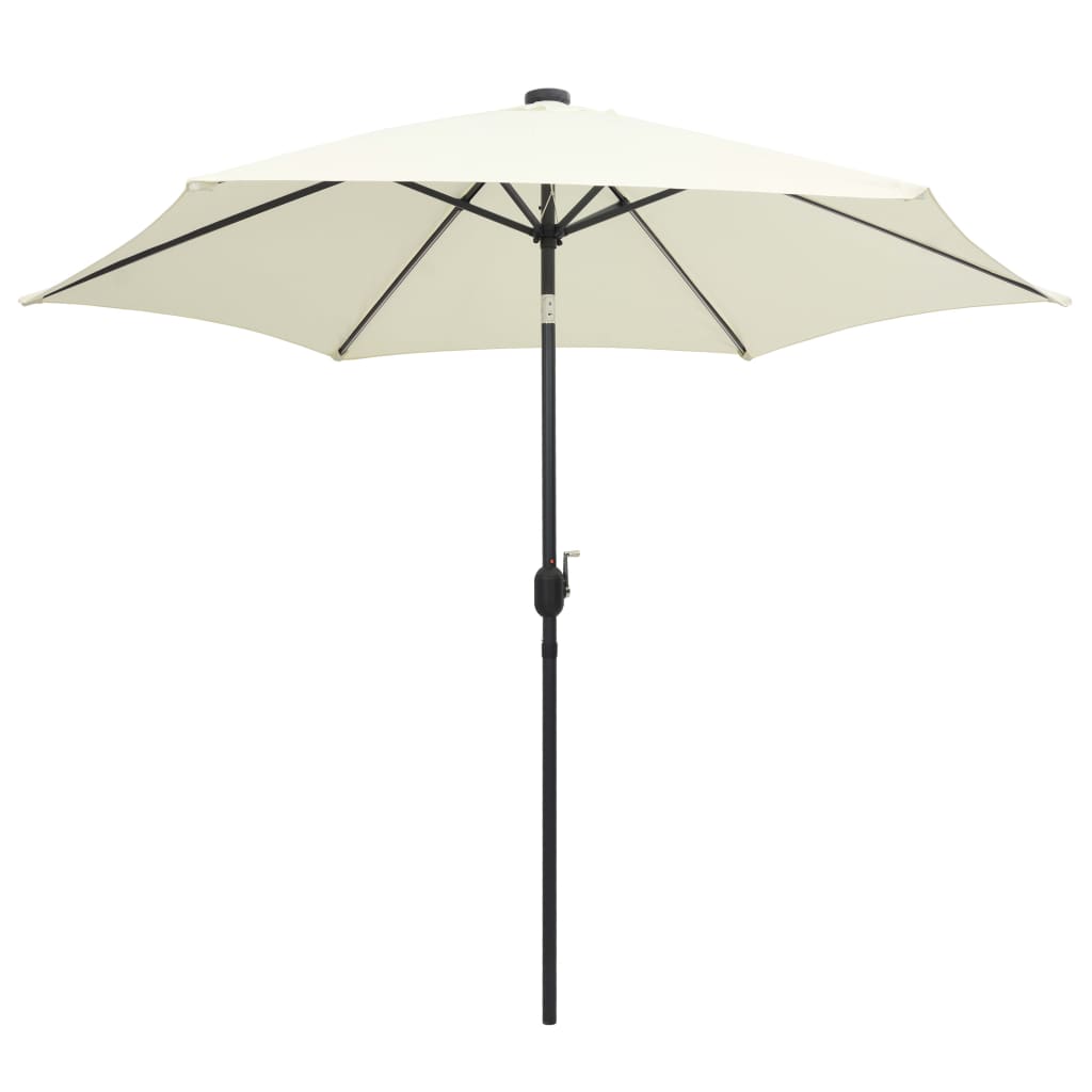 Parasol met LED-verlichting en aluminium paal 300 cm