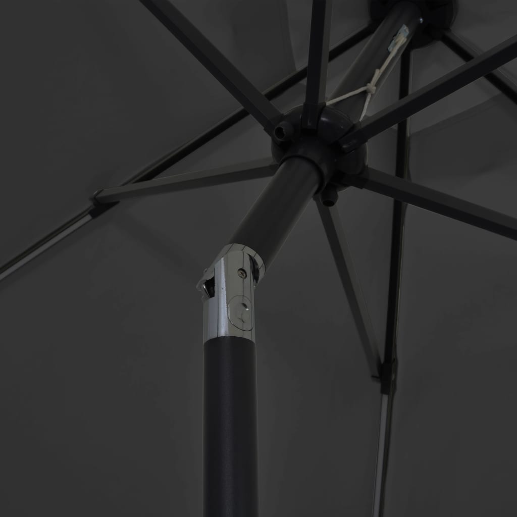 Parasol met LED-verlichting en aluminium paal 300 cm