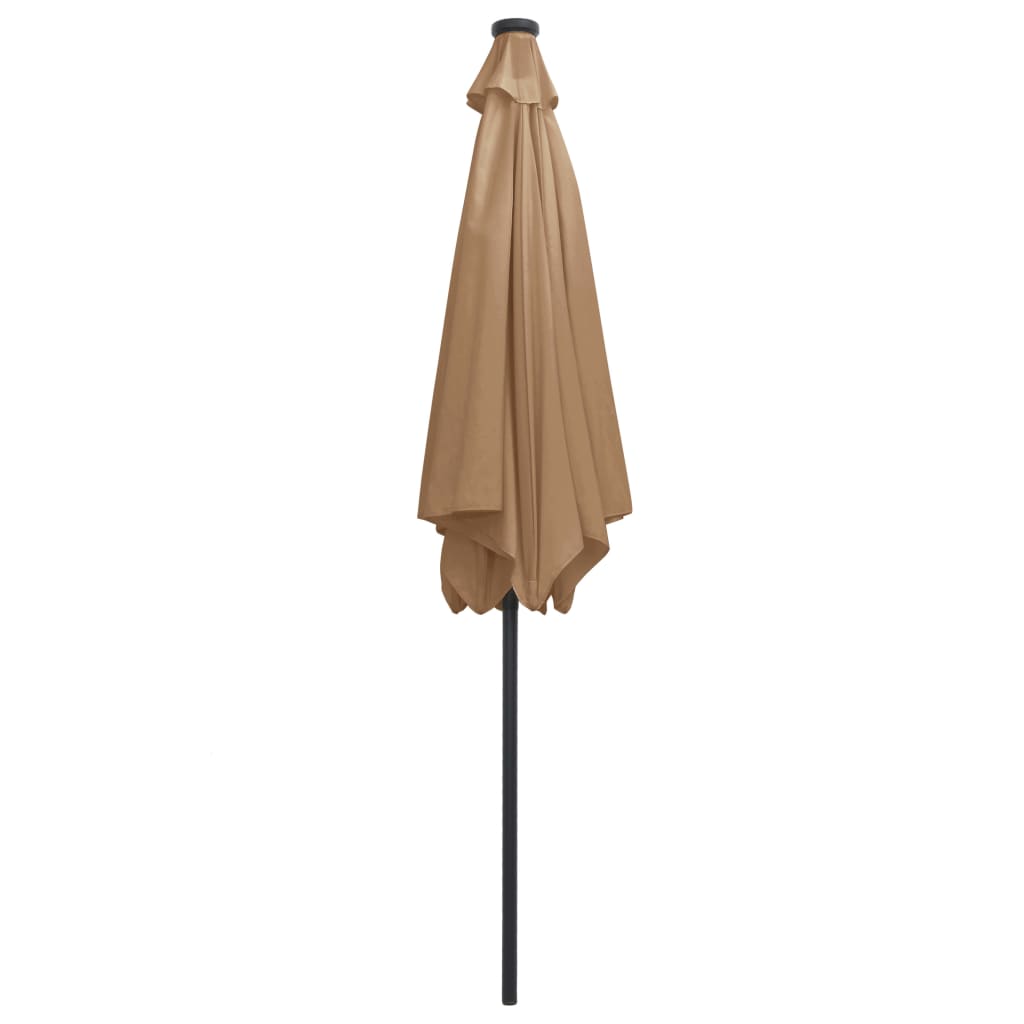 Parasol met LED-verlichting en aluminium paal 300 cm