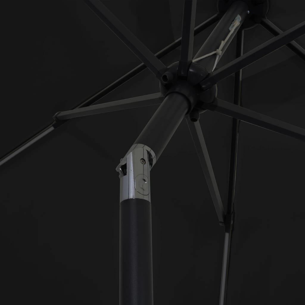 Parasol met LED-verlichting en aluminium paal 300 cm