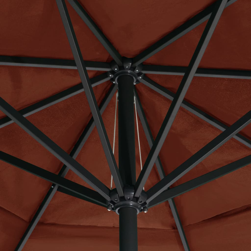 Parasol met aluminium paal 600 cm