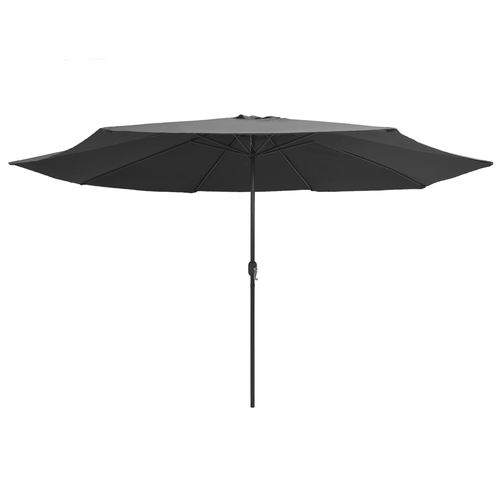 Parasol met metalen paal 390 cm antraciet