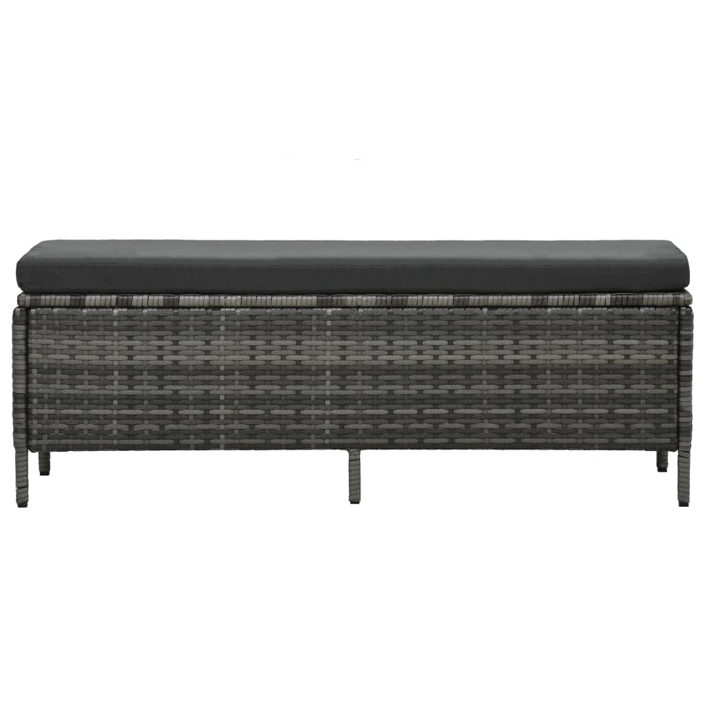 3-delige Loungeset met kussens poly rattan