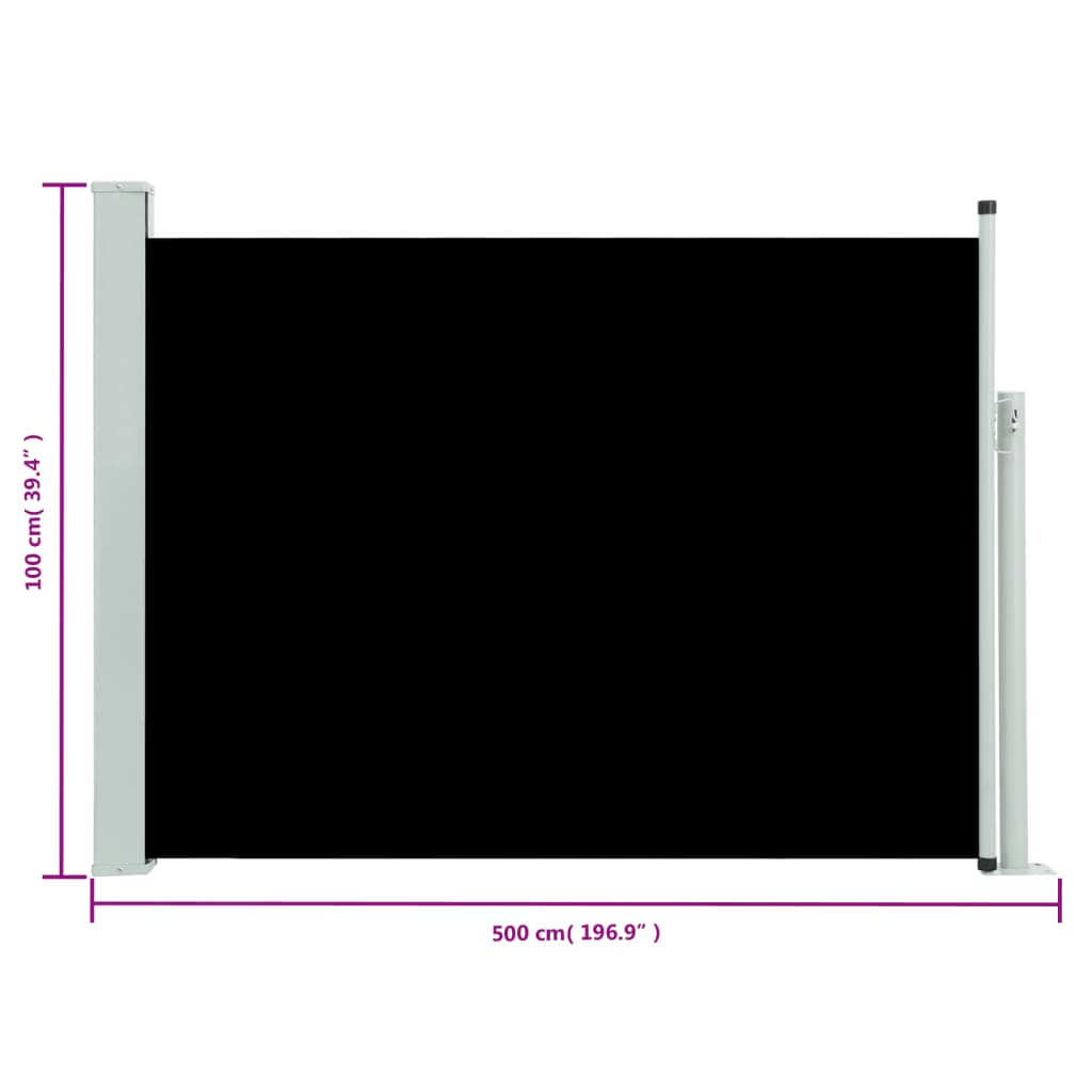 Tuinscherm uittrekbaar 170x300 cm