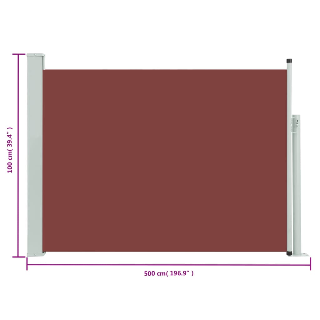 Tuinscherm uittrekbaar 170x300 cm