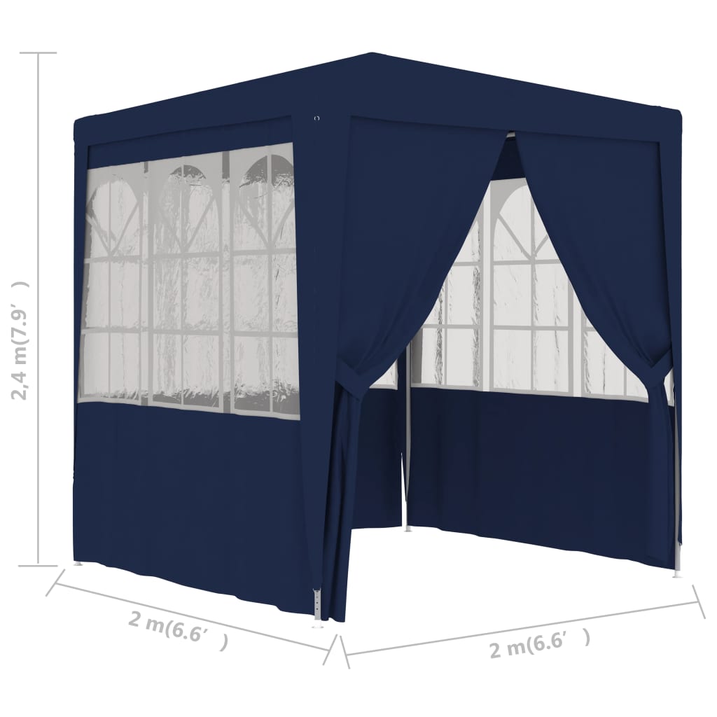 Partytent met zijwanden professioneel 90 g/m² 4x6 m