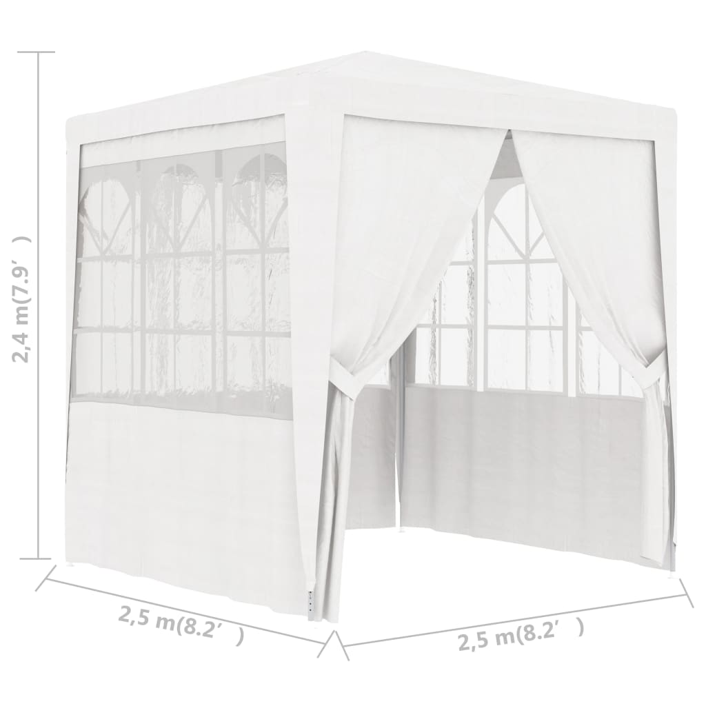 Partytent met zijwanden professioneel 90 g/m² 4x9 m