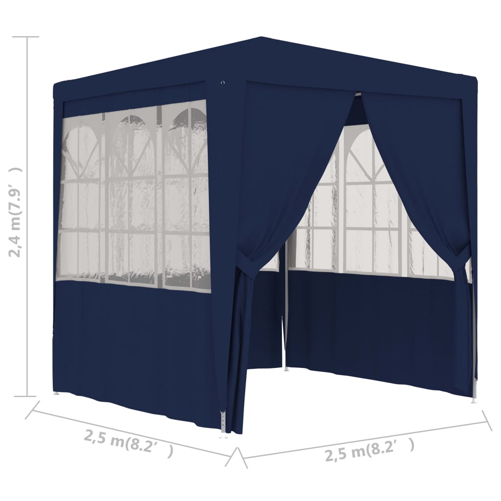 Partytent met zijwanden professioneel 90 g/m² 4x9 m