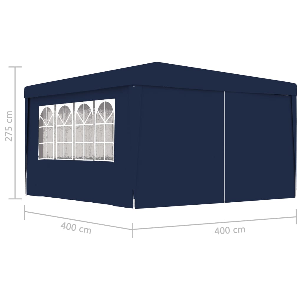 Partytent met zijwanden professioneel 90 g/m² 4x6 m