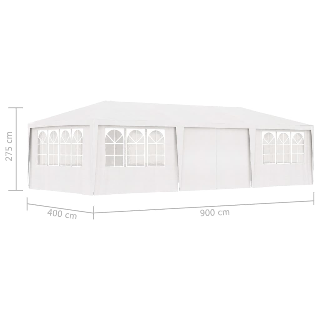 Partytent met zijwanden professioneel 90 g/m² 4x6 m