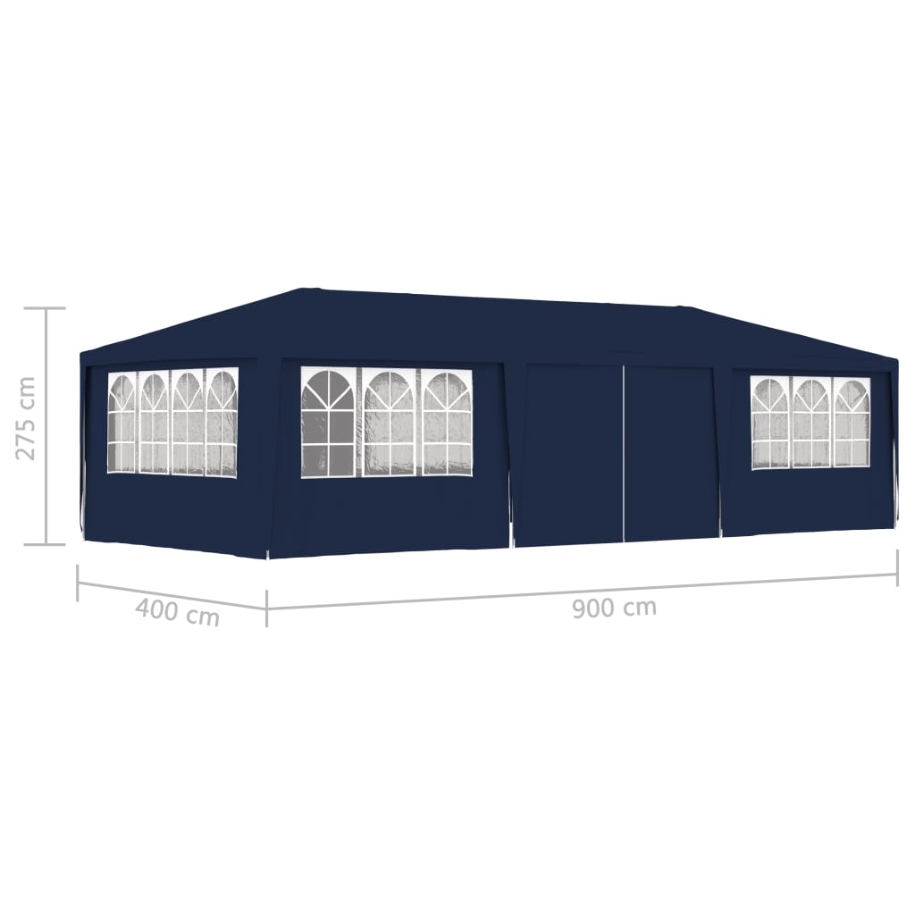 Partytent met zijwanden professioneel 90 g/m² 4x6 m