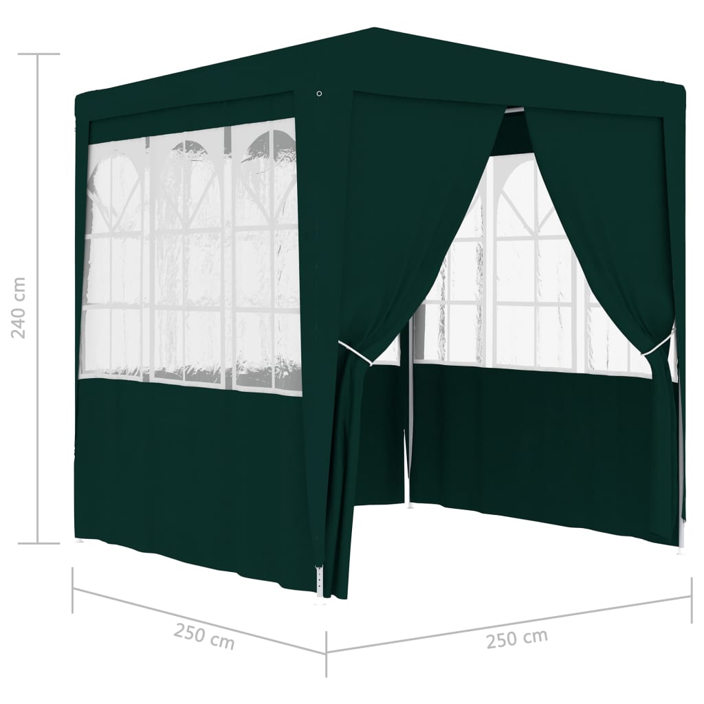 Partytent met zijwanden professioneel 90 g/m² 4x6 m