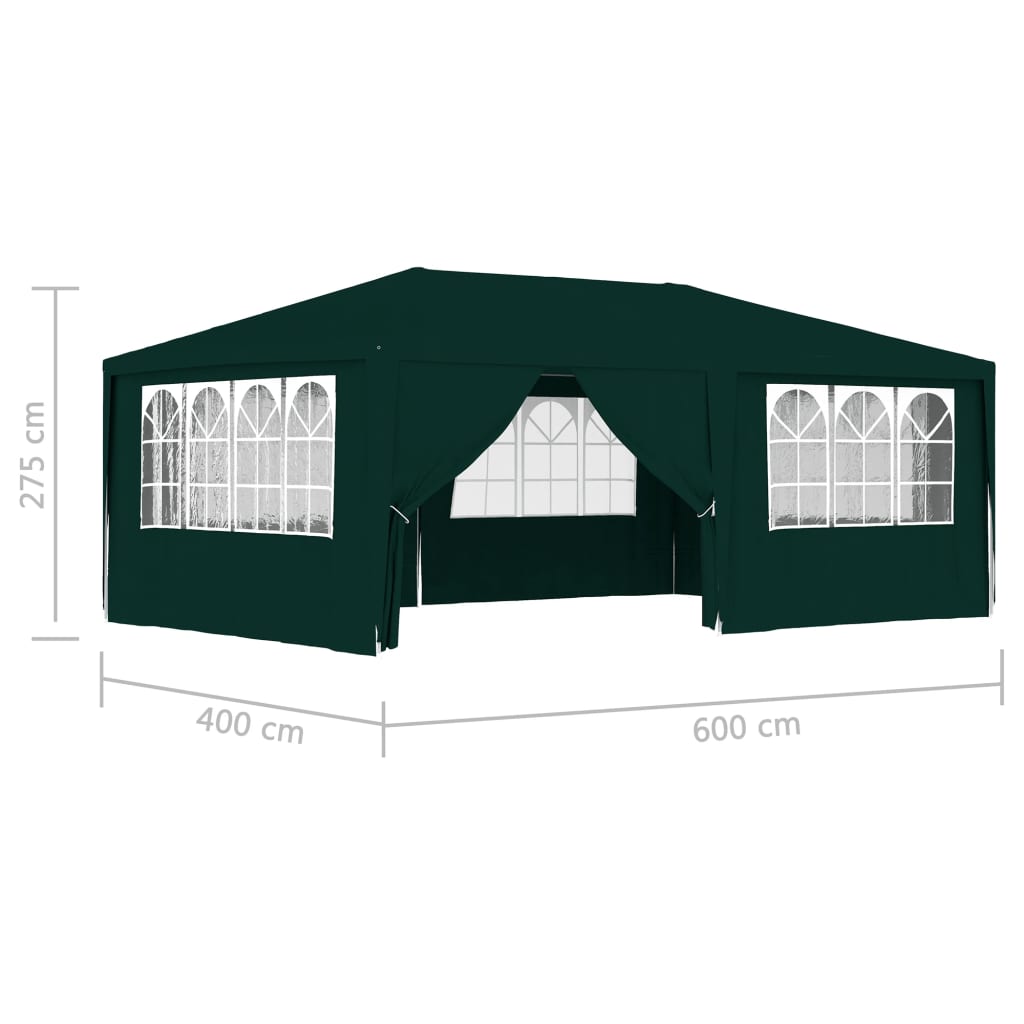 Partytent met zijwanden professioneel 90 g/m² 4x6 m