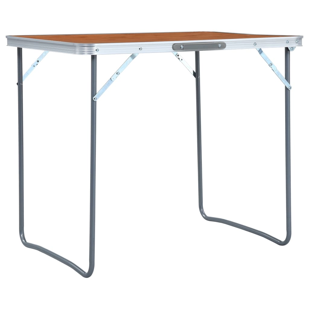 Campingtafel inklapbaar met metalen frame 80x60 cm