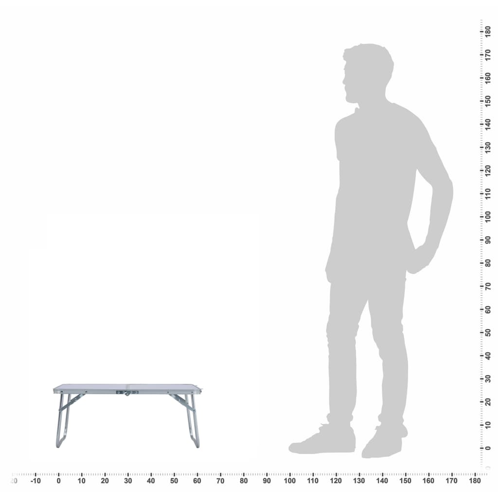 Campingtafel inklapbaar 60x40 cm aluminium