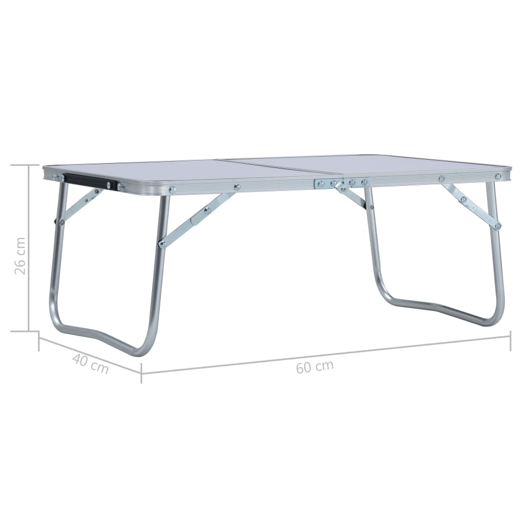 Campingtafel inklapbaar 60x40 cm aluminium