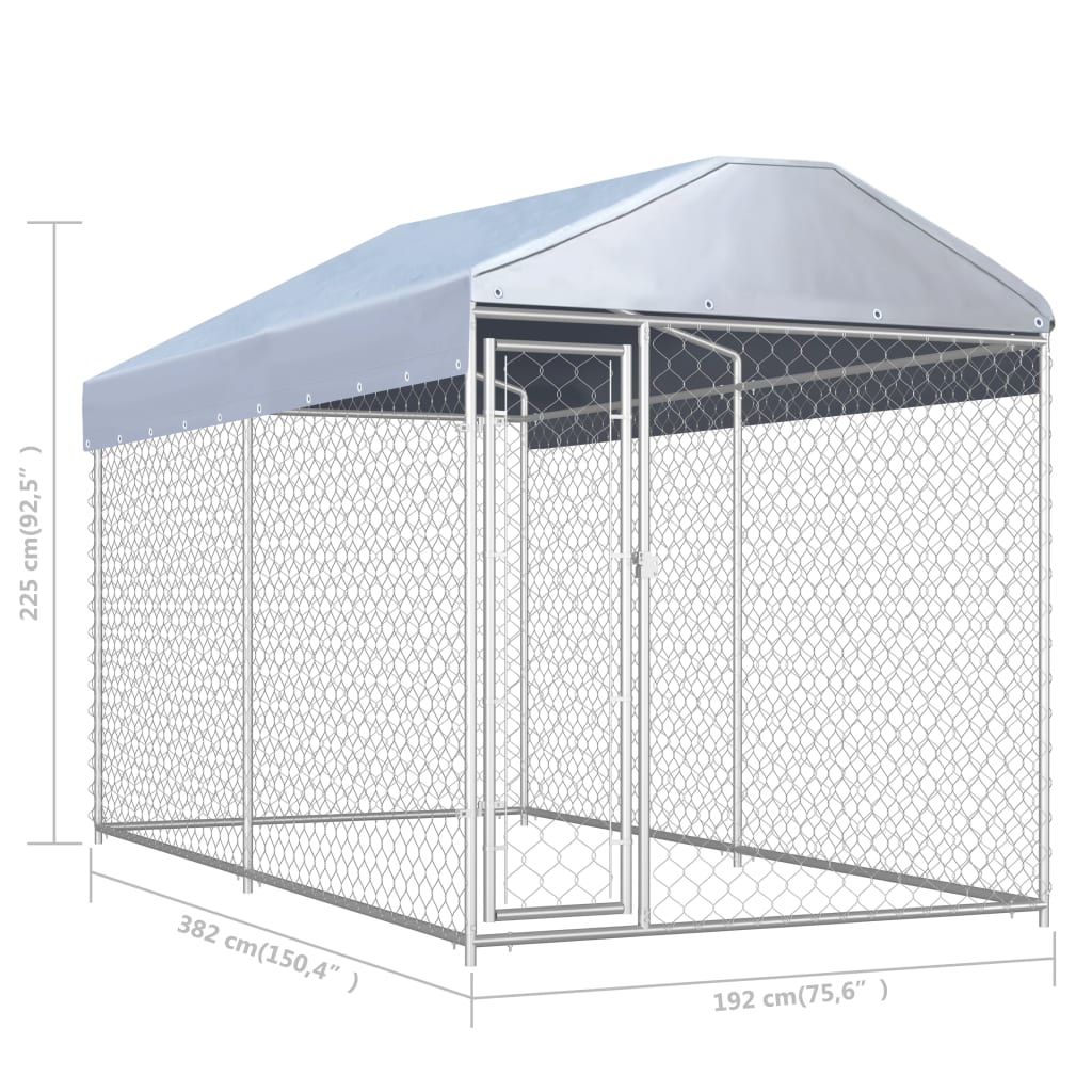 Hondenkennel voor buiten 760x192x185 m