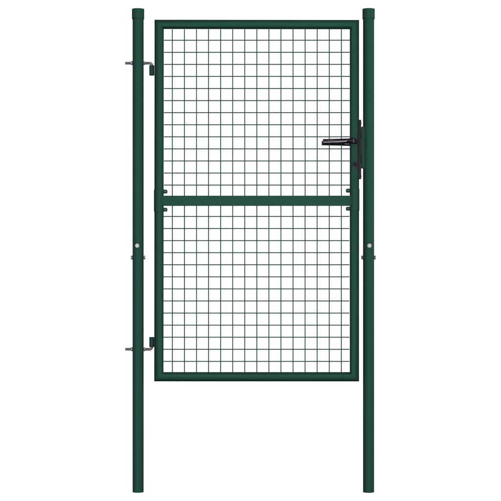 Poort 100x125 cm staal groen