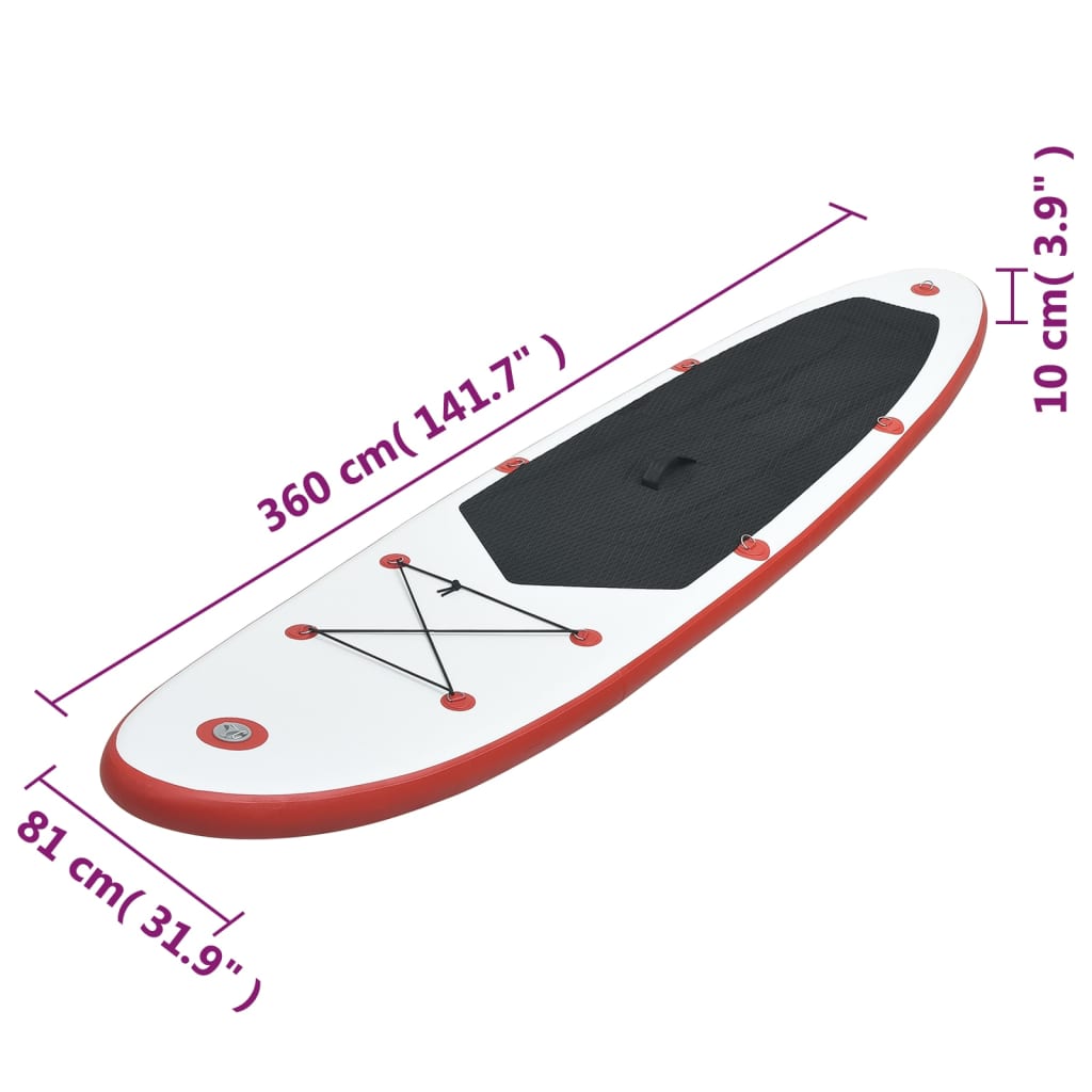 Stand Up Paddleboardset opblaasbaar en wit