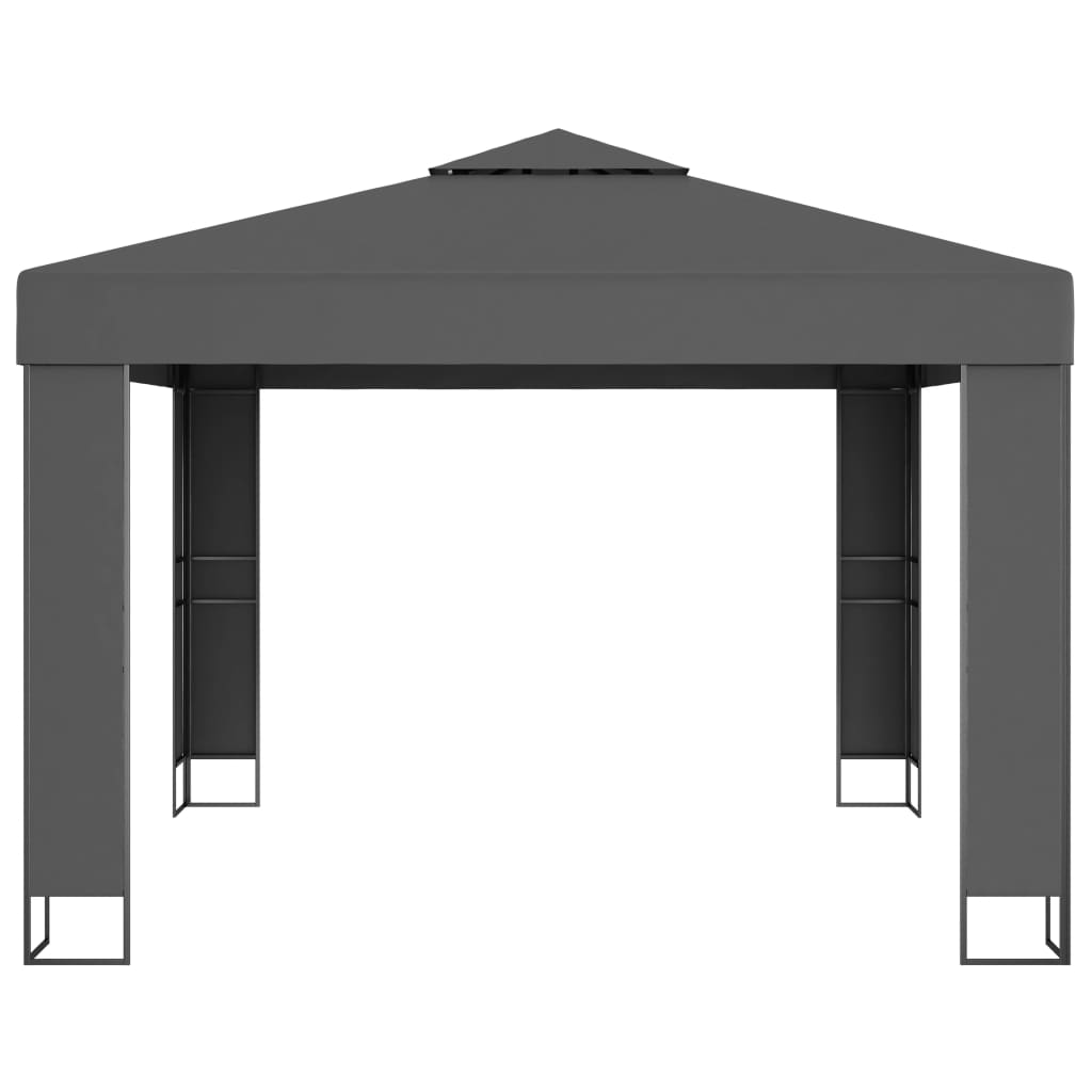 Prieel met dubbel dak 3x6 m