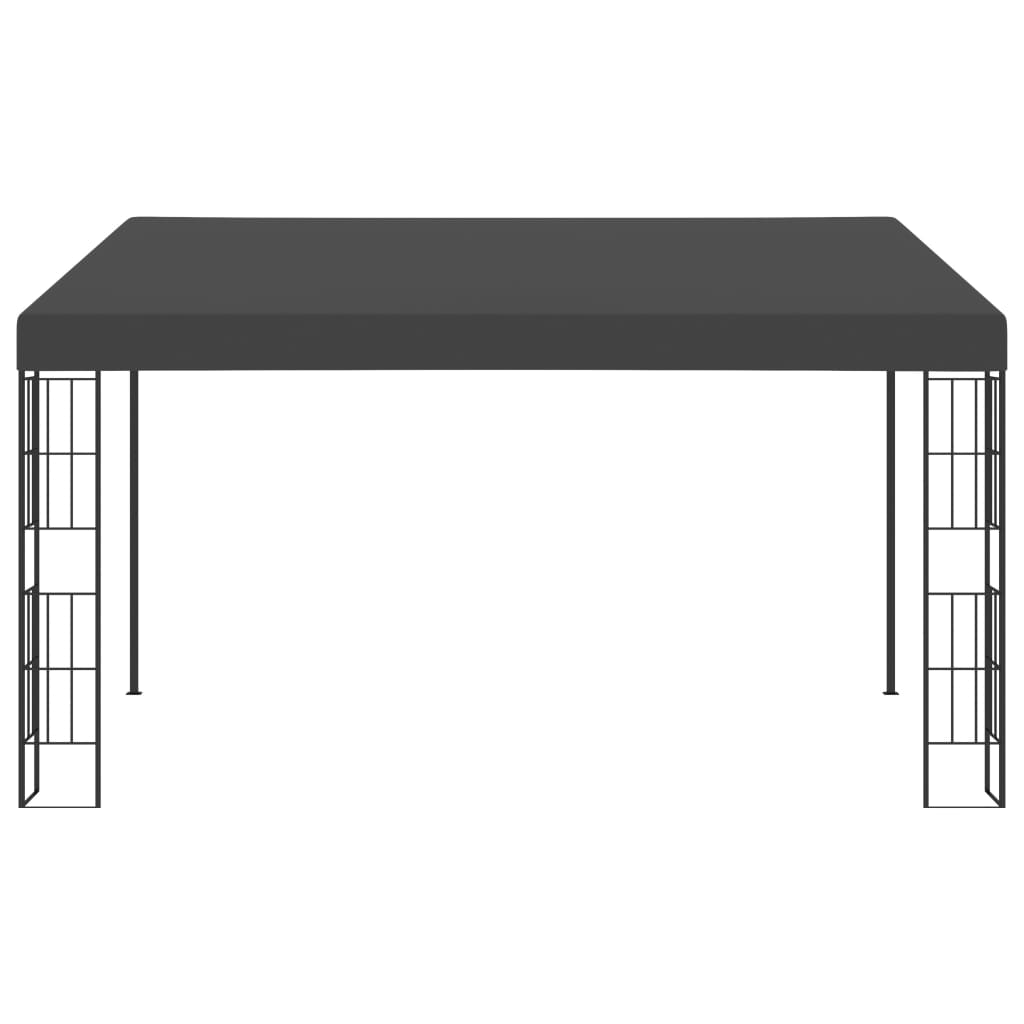 Wandprieel 3x6 m stof antracietkleurig